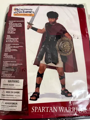 Spartan warrior kids costume