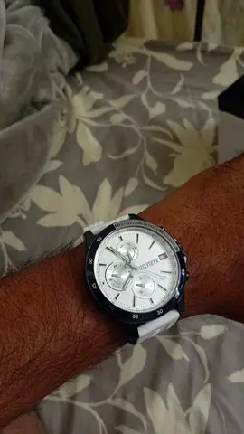 Tommy Hilfiger - Mens white strap chronograph watch