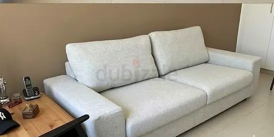 Vimle Light grey 2 seater Sofa bed in good condition