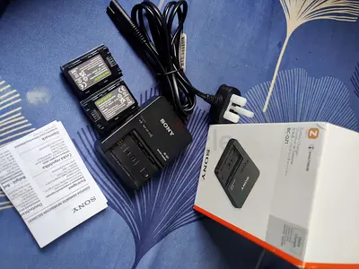 Sony original charger with 2 batteries