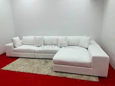 Eichholtz brand white color lshape sofa