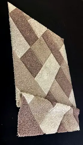 Luxury Turkish 3D Shaggy Carpet (200x300 cm) - Vision/Brown - Like New