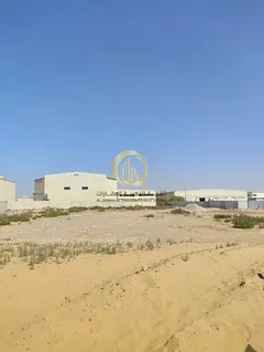 For sale: a fenced land in Al-Sajja Industrial area, with an area of 10,800 square feet, ownership a