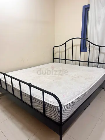 King size bed with mattress- 180x200 cm