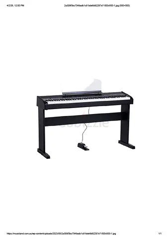 88-key digital piano with stand and sustain pedal Model ORLA Studio