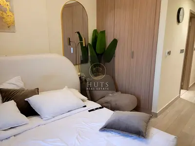 استوديو مفروش | إطلالة على المسبح | شرفة | عزيزي ريفييرا 45 ميدان ون