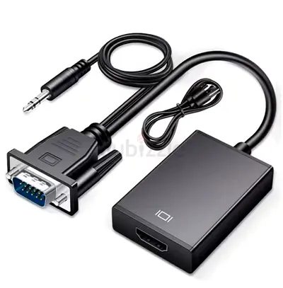 VGA to HDMI Adapter with Audio (Full HD 1080P) - Like New