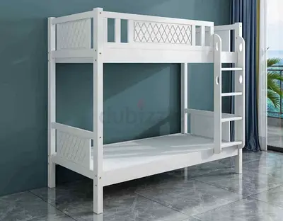 Brand New White wooden bunk bed - sturdy and clean
