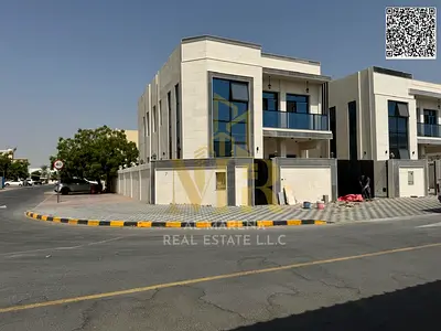 Corner villa, two floors and a roof, with all-inclusive price (electricity, water and air conditioning) in one of Ajman's most prestigious areas. Free