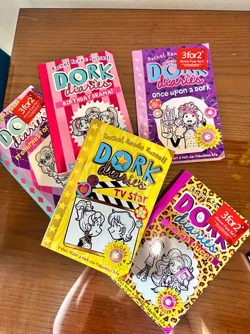 Set of 5 Doodle Books for Kids - Once Upon a Dork / Dork Diaries style