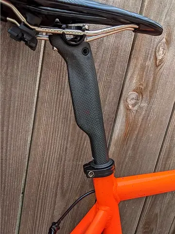 Alfa Pasca Mountain Bike Dropper Seatpost Carbon Road Bike Seatpost Mtb Seatpost 3K Glossy/Matte