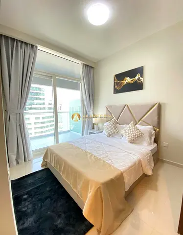 شقة مفروشة بغرفة نوم واحدة | شرفة | إطلالات على القناة والأفق