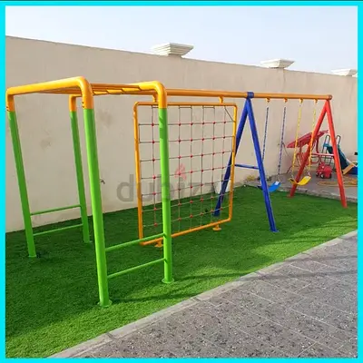 Mega Kids Playground Climbers Swings Slider
