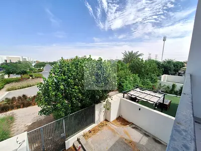 Spacious 3BR + Maid Townhouse | Balcony | Parking | R3 Spring Community | Wadi Al Safa 5