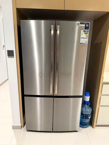 For Sale! Silver French Door Refrigerator - 4 Door, Side By Side Excellent Condition