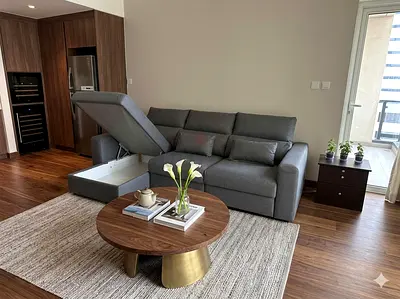 Ikea eskilstuna L shape sofa under storage