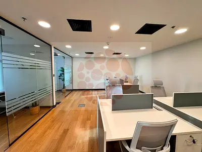 مكتب مجهز | The Dome JLT | محطات عمل مفروشة | إطلالات على المدينة والأفق