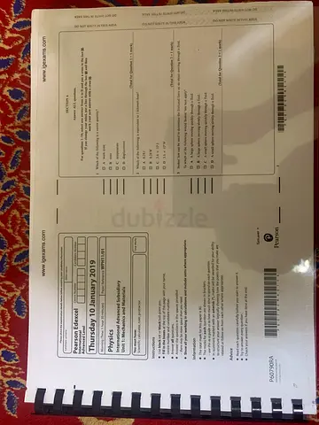 IAL past paper booklet physics chemistry Biology maths , 2019 Jan o 2025 Jun , new condition.