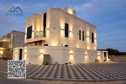 Corner villa available for sale, including registration and ownership fees, in Ajman, Al Helio 2 area, surrounded by amenities. Stunning brand new vi