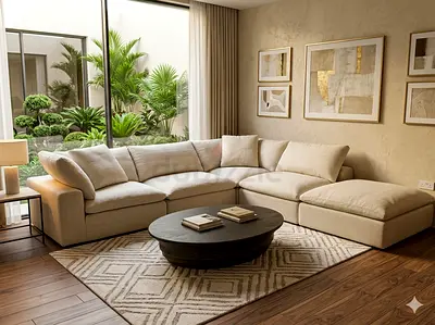 Marina home Luscious feather 🪶 filled sofa