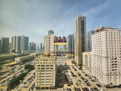 شقة غرفتين وصالة بالمجاز 3، تكييف مجاني، مساحة كبيرة، اطلالة مفتوحة، ماستر، 3 حمامات، بانوراما، جيم ومسبح، 65 ألف.