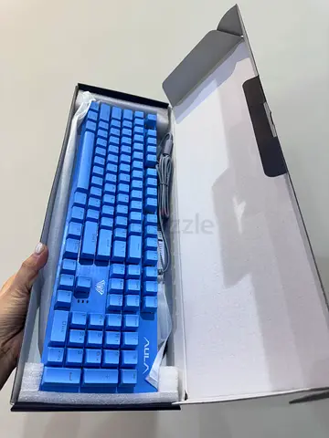 AULA Blue Wired Mechanical-Style Keyboard — New, Unused