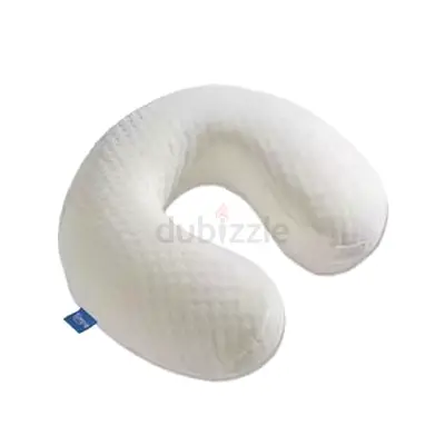 Ergonomic Memory Foam Lumbar/Neck Support Pillow - Light Grey