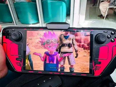 Steam Deck (custom red skin) — Good working condition