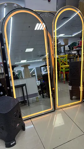 Brand new arched LED floor mirror