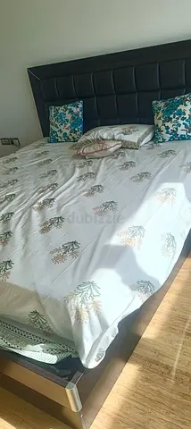 bed with mattress