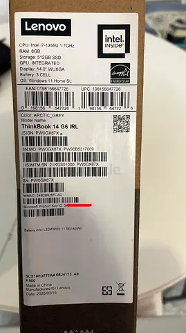 Lenovo ThinkBook laptop