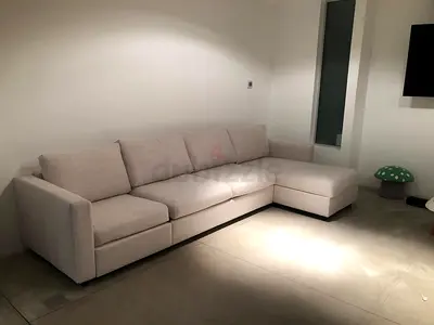 Ikea vimle beige color lshape sofabed with storage space