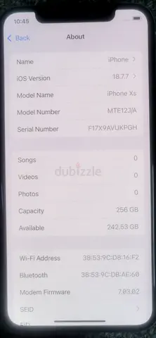 iPhone Xs 256GB - Good Condition, UAE