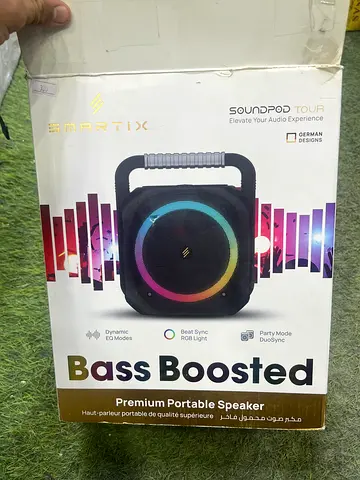 Smartix Soundpod Tour Portable Bluetooth Speaker — Bass Boosted, RGB
