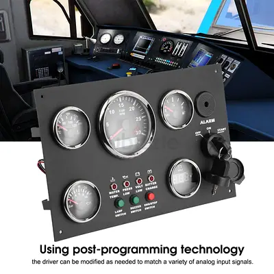 Digital Gauge Set, Triple 52mm/82mm Waterproof Cluster with Voltmeter