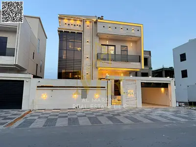 A villa with all electricity and water fees included, on the main street, ready to move in, in the most prestigious areas of Ajman. Freehold ownership