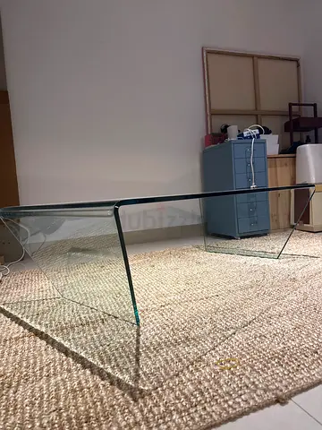 Glass coffee table