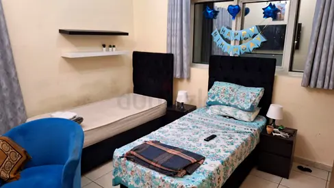 Beautiful partition is available for one guy only with Smart TV smart balcony near to souq extra