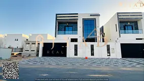 For sale: elegant residential villa in Al Bahia Ajman, 5 bedrooms, majlis, living room, maid's r