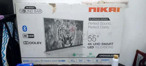 Nikai 55 4K UHD Smart LED TV (box included) - Good condition