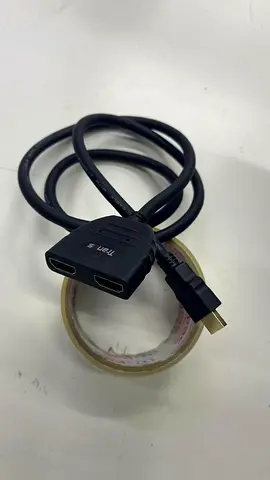 Trands HDMI Splitter Cable (1 Male to 2 Female) - 1080P Full HD Support (Like New)