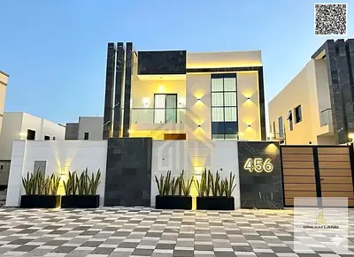 Villa for sale in Ajman, Al Zahia area | 4 bedrooms, majlis and hall | Freehold ownership for all nationalities | Price includes registration fees | N