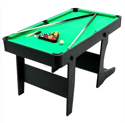 Stylish 6ft Folding Pool Table - Solid and Stable - Classic Design