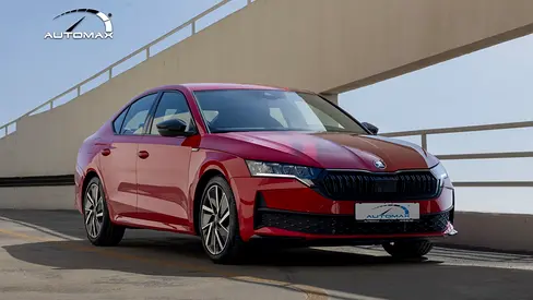 ( 5 Years Warranty + 5 Years Service ) 2025 Škoda Octavia Sportline 1.4T FWD GCC 0Km