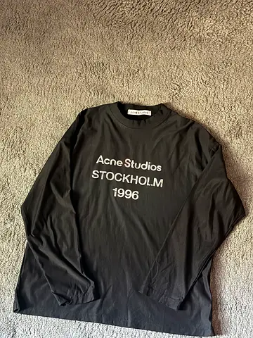 Acne Studios Stockholm 1996 black long-sleeve tee (unisex)