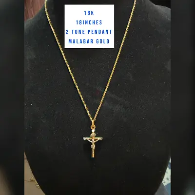GOLD CHAIN AND PENDANT 18K