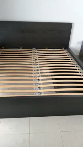 Ikea malm double king size black storage bed including Ikeam matress available