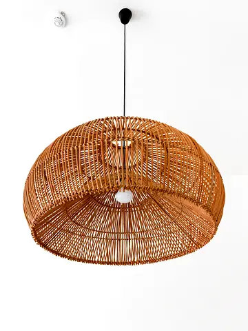 Natural Rattan Ceiling Light - 2 pieces