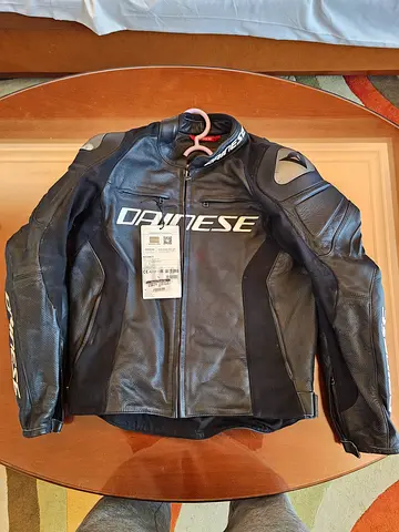 Dainese Genuine Leather Jacket + chest protectors
