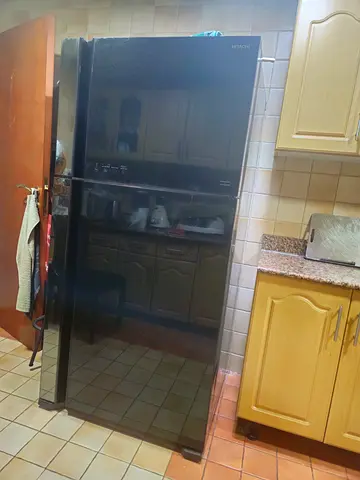 Hitachi Black Side-by-Side Refrigerator — Good Working Condition